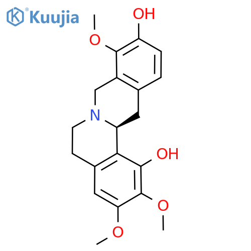 (13As)-2,3,9-trimethoxy-6,8,13,13a-tetrahydro-5H-isoquinolino[2,1-b]isoquinoline-1,10-diol structure