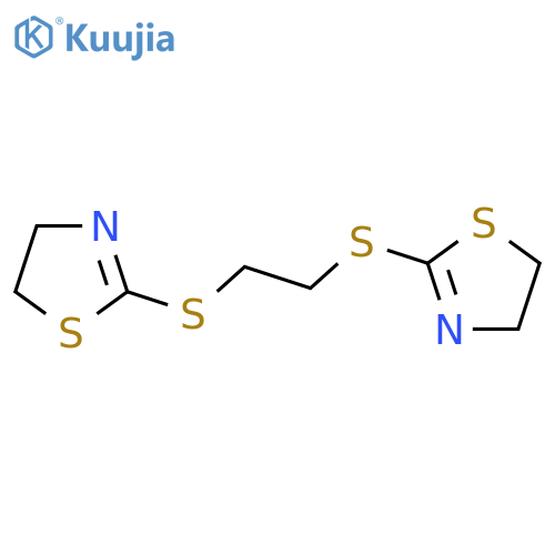 Thiazole,2,2'-[1,2-ethanediylbis(thio)]bis[4,5-dihydro- structure