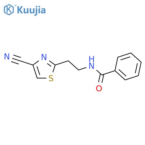Benzamide,N-[2-(4-cyano-2-thiazolyl)ethyl]- structure