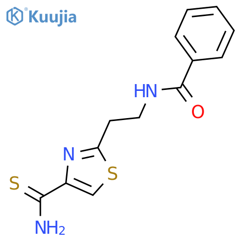 Benzamide,N-[2-[4-(aminothioxomethyl)-2-thiazolyl]ethyl]- structure
