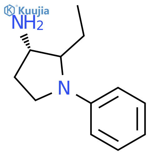 3-Pyrrolidinamine,N-ethyl-1-phenyl-, (S)- (9CI) structure