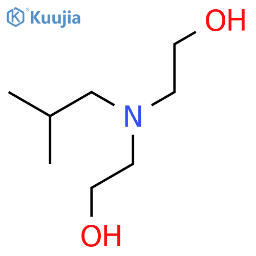 2-(2-hydroxyethyl)(2-methylpropyl)aminoethan-1-ol structure