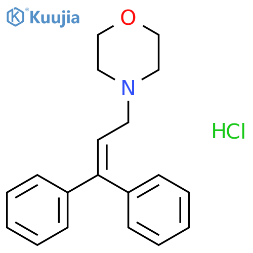 Morpholine, 4-(3,3-diphenylallyl)-, hydrochloride structure