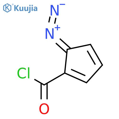 1,3-Cyclopentadiene-1-carbonyl chloride, 5-diazo- structure