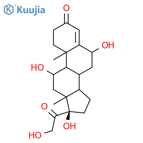 Pregn-4-ene-3,20-dione,6,11,17,21-tetrahydroxy-, (11b)- (9CI) structure