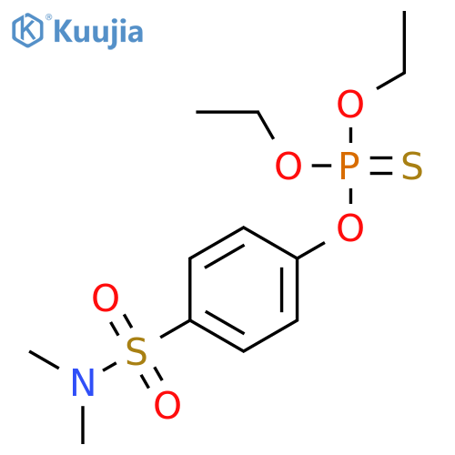 Phosphorothioic acid,O-[4-[(dimethylamino)sulfonyl]phenyl] O,O-diethyl ester structure