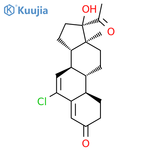 19-Norpregna-4,6-diene-3,20-dione,6-chloro-17-hydroxy- structure