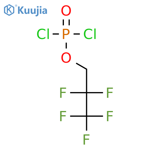 Phosphorodichloridic acid, 2,2,3,3,3-pentafluoropropyl ester structure