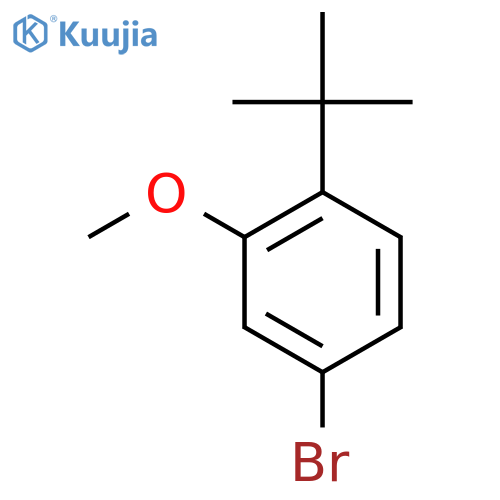 4-Bromo-1-tert-butyl-2-methoxybenzene structure