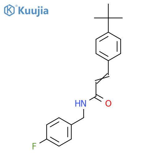 3-[4-(Tert-butyl)phenyl]-N-(4-fluorobenzyl)acrylamide structure