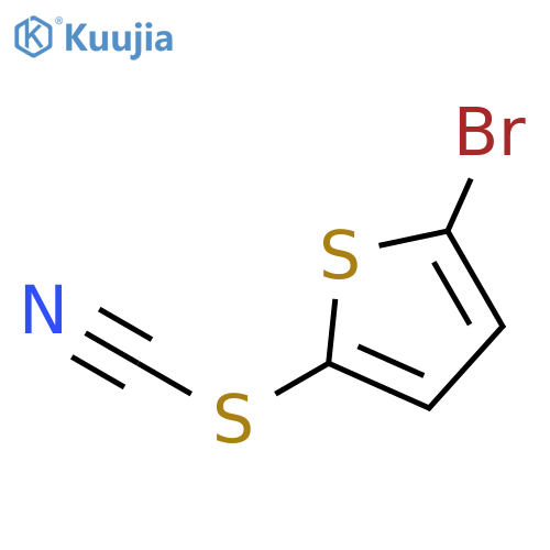 Thiocyanic acid, 5-bromo-2-thienyl ester structure