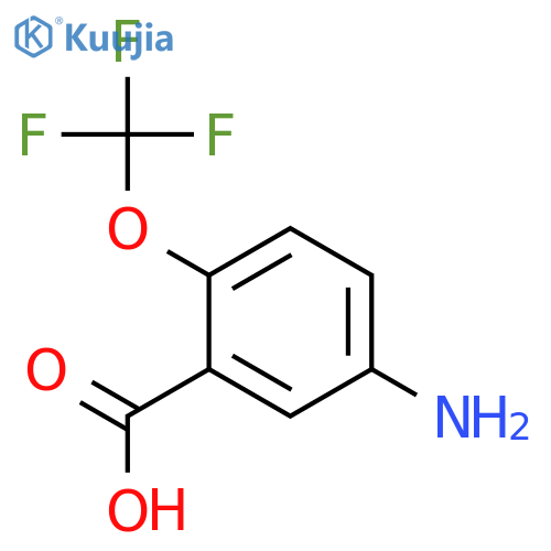 5-Amino-2-(trifluoromethoxy)benzoic acid structure