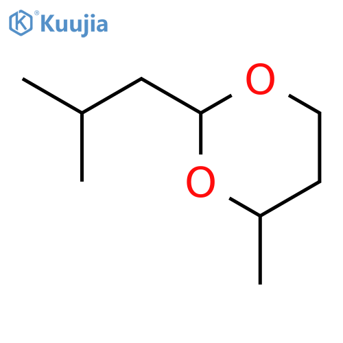 4-methyl-2-(2-methylpropyl)-1,3-dioxane structure