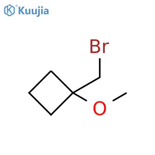 1-(bromomethyl)-1-methoxycyclobutane structure