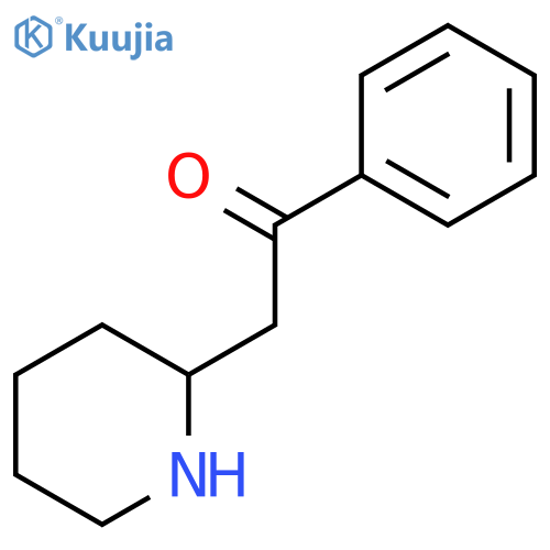 1-phenyl-2-(piperidin-2-yl)ethan-1-one structure