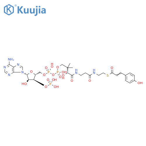 Coenzyme A, S-[3-(4-hydroxyphenyl)-2-propenoate] structure