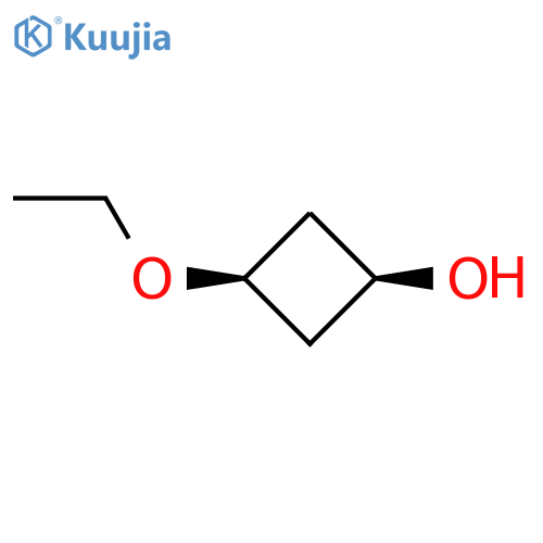 cis-3-ethoxycyclobutan-1-ol structure
