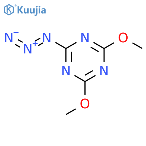 2-azido-4,6-dimethoxy-1,3,5-triazine structure