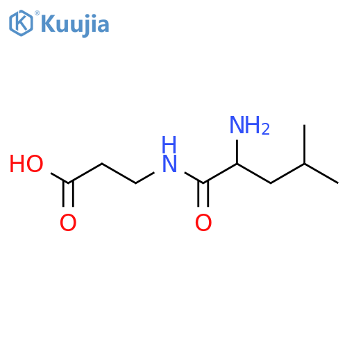 beta-Alanine, L-leucyl- structure