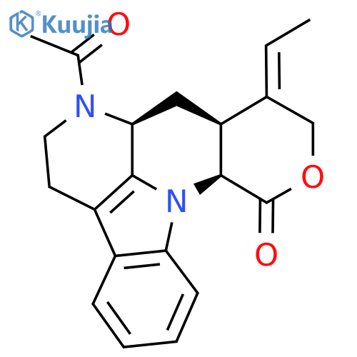 (12S,14S,15Z,19S)-11-Acetyl-15-ethylidene-17-oxa-1,11-diazapentacyclo[10.7.1.02,7.08,20.014,19]icosa-2,4,6,8(20)-tetraen-18-one structure