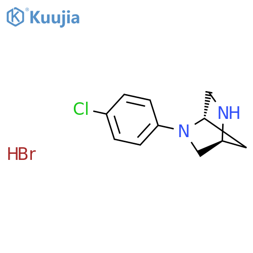 2,5-Diazabicyclo[2.2.1]heptane,2-(4-chlorophenyl)-, hydrobromide (1:1), (1S,4S)- structure