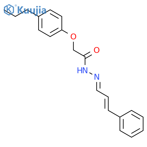 N'-(3-Phenylallylidene)-2-(4-propylphenoxy)acetohydrazide structure
