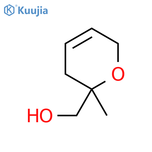 (2-methyl-3,6-dihydro-2H-pyran-2-yl)methanol structure