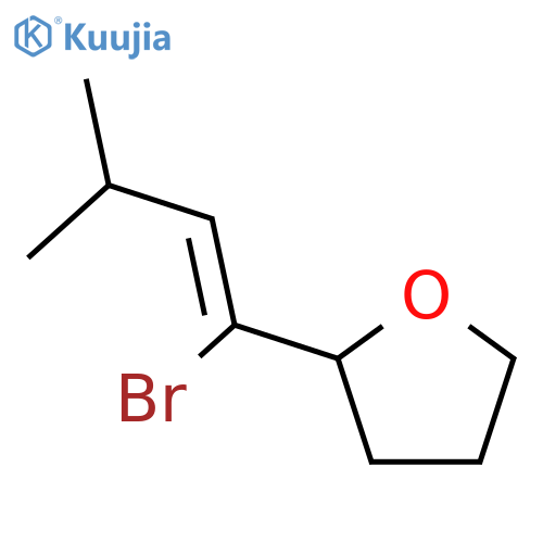 Furan, 2-[(1Z)-1-bromo-3-methyl-1-butenyl]tetrahydro- structure