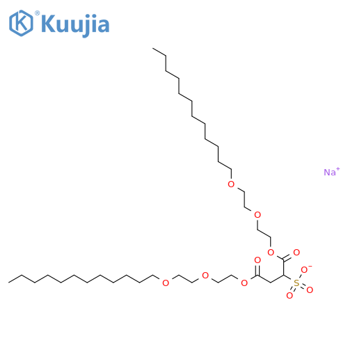 sodium 1,4-bis[2-[2-(dodecyloxy)ethoxy]ethyl] sulphonatosuccinate structure