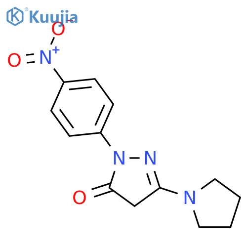 1-(p-Nitrophenyl)-3-(1-pyrrolidino)-5-pyrazolone structure