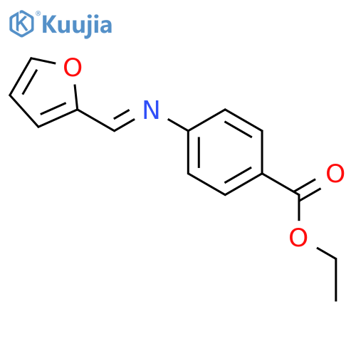 Benzoic acid, 4-[(2-furanylmethylene)amino]-, ethyl ester structure