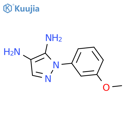 1H-PYRAZOLE-4,5-DIAMINE, 1-(3-METHOXYPHENYL)- structure