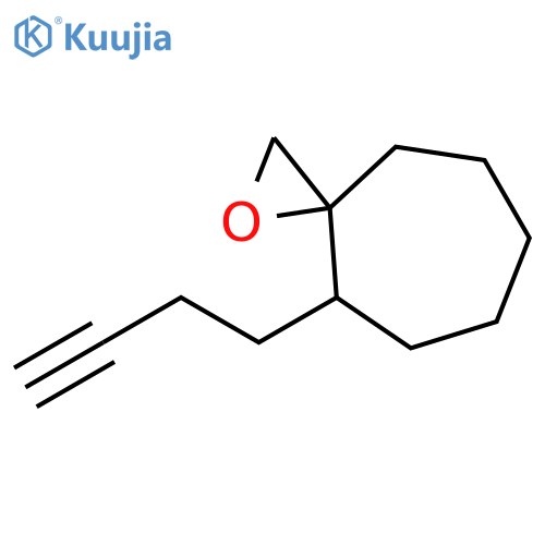 1-Oxaspiro[2.6]nonane, 4-(3-butynyl)- structure