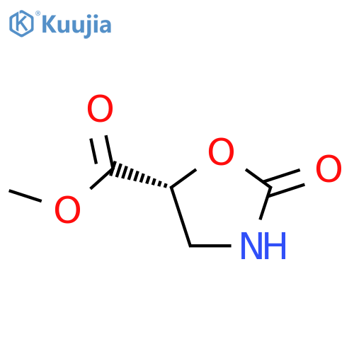 5-Oxazolidinecarboxylicacid, 2-oxo-, methyl ester, (5R)- structure
