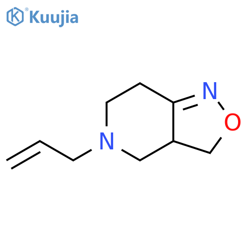Isoxazolo[4,3-c]pyridine, 3,3a,4,5,6,7-hexahydro-5-(2-propenyl)- structure
