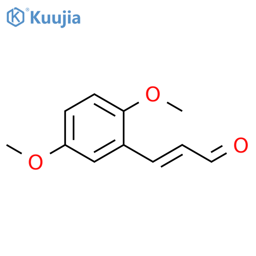 3-(2,5-dimethoxyphenyl)prop-2-enal structure