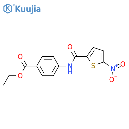 ethyl 4-(5-nitrothiophene-2-amido)benzoate structure