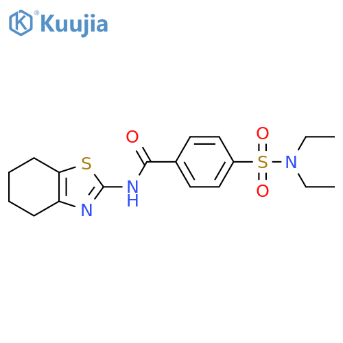 4-(diethylsulfamoyl)-N-(4,5,6,7-tetrahydro-1,3-benzothiazol-2-yl)benzamide structure