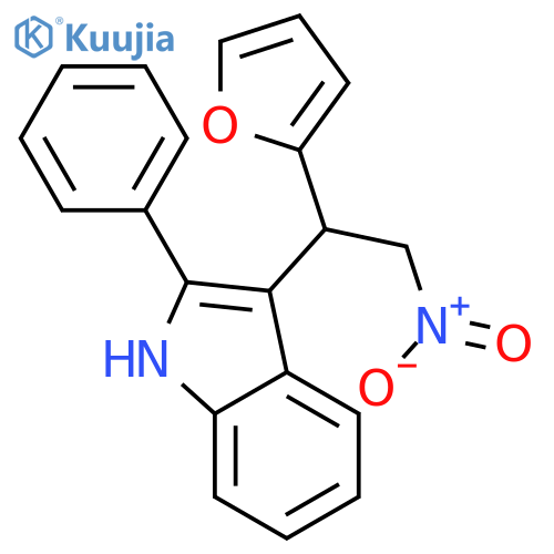 3-1-(furan-2-yl)-2-nitroethyl-2-phenyl-1H-indole structure