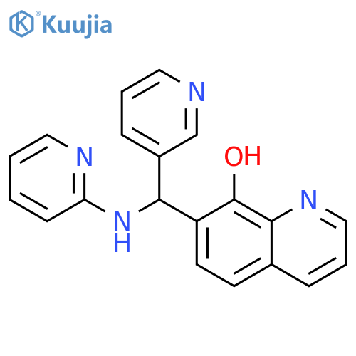 8-Quinolinol, 7-[3-pyridinyl(2-pyridinylamino)methyl]- structure