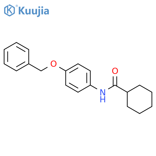 Cyclohexanecarboxamide,N-[4-(phenylmethoxy)phenyl]- structure