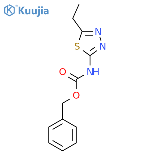 Benzyl N-(5-ethyl-1,3,4-thiadiazol-2-yl)carbamate structure