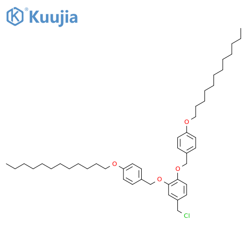 Benzene, 4-(chloromethyl)-1,2-bis[[4-(dodecyloxy)phenyl]methoxy]- structure