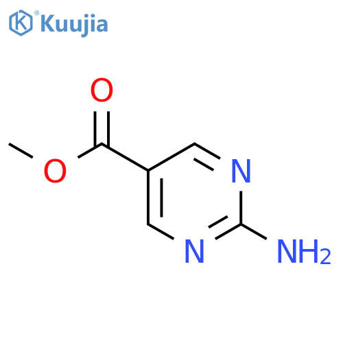 Methyl 2-aminopyrimidine-5-carboxylate structure