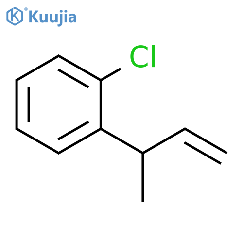 Benzene, 1-chloro-2-(1-methyl-2-propenyl)- structure