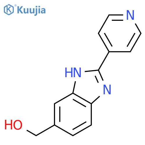 2-(4-pyridinyl)-1H-Benzimidazole-6-methanol structure