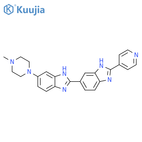 2,5'-Bi-1H-benzimidazole, 5-(4-methyl-1-piperazinyl)-2'-(4-pyridinyl)- structure