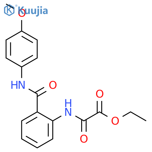 ethyl ({2-[(4-methoxyphenyl)carbamoyl]phenyl}amino)(oxo)acetate structure