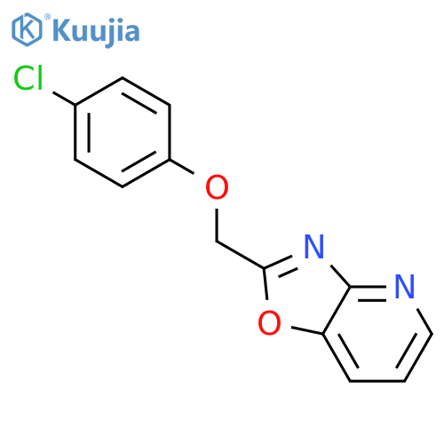 Oxazolo[4,5-b]pyridine, 2-[(4-chlorophenoxy)methyl]- structure