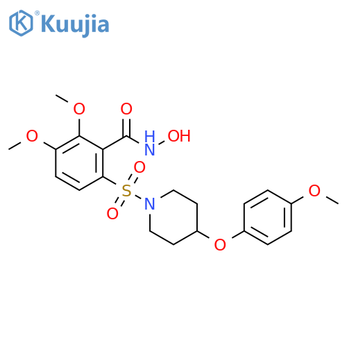 Benzamide,N-hydroxy-2,3-dimethoxy-6-[[4-(4-methoxyphenoxy)-1-piperidinyl]sulfonyl]- structure